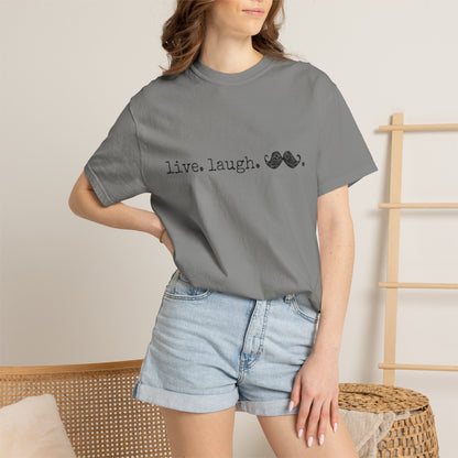 Live. Laugh. Mustache. T-Shirt