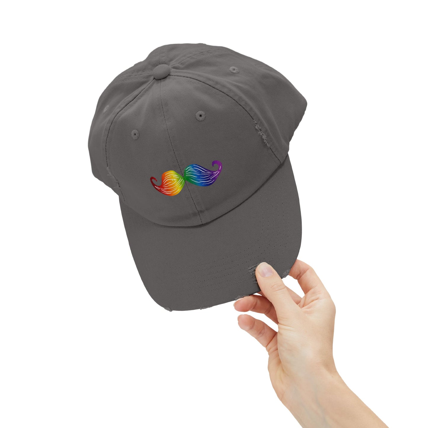 Rainbow Stache Hat