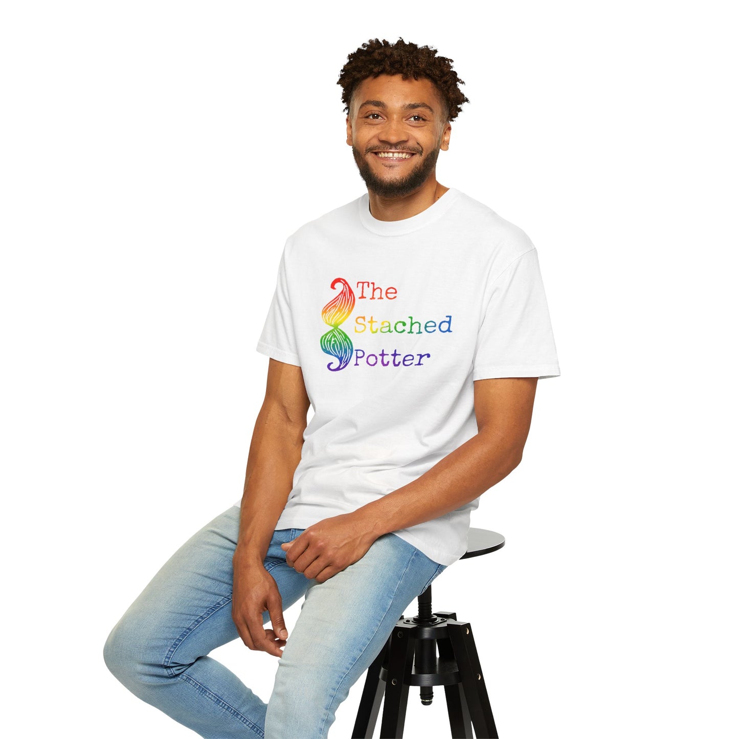 The Stached Potter Rainbow Graphic T-Shirt