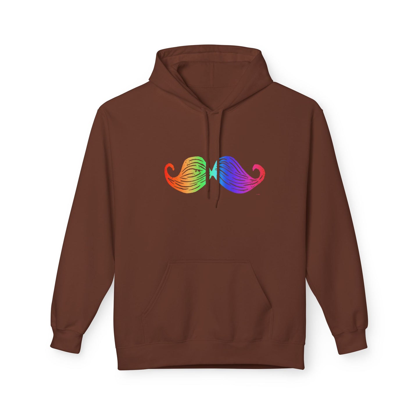 Rainbow Mustache Hoodie