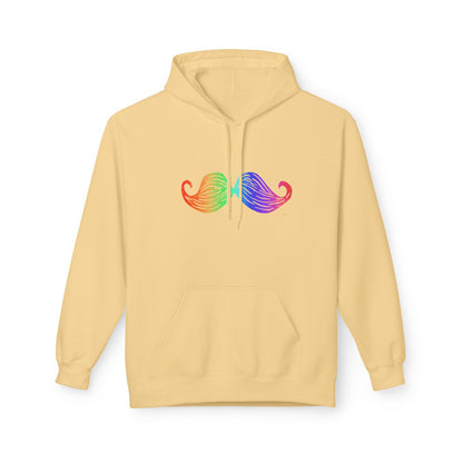 Rainbow Mustache Hoodie