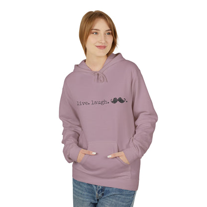 Live. Laugh. Mustache. Hoodie