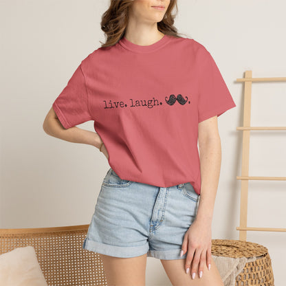 Live. Laugh. Mustache. T-Shirt