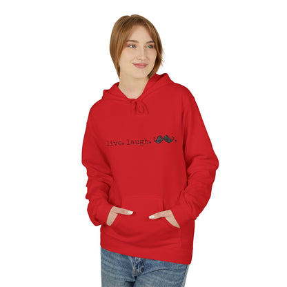 Live. Laugh. Mustache. Hoodie