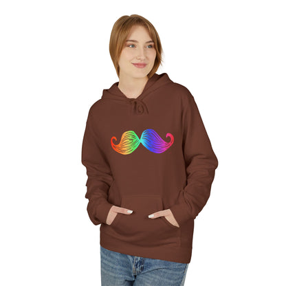 Rainbow Mustache Hoodie
