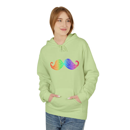 Rainbow Mustache Hoodie