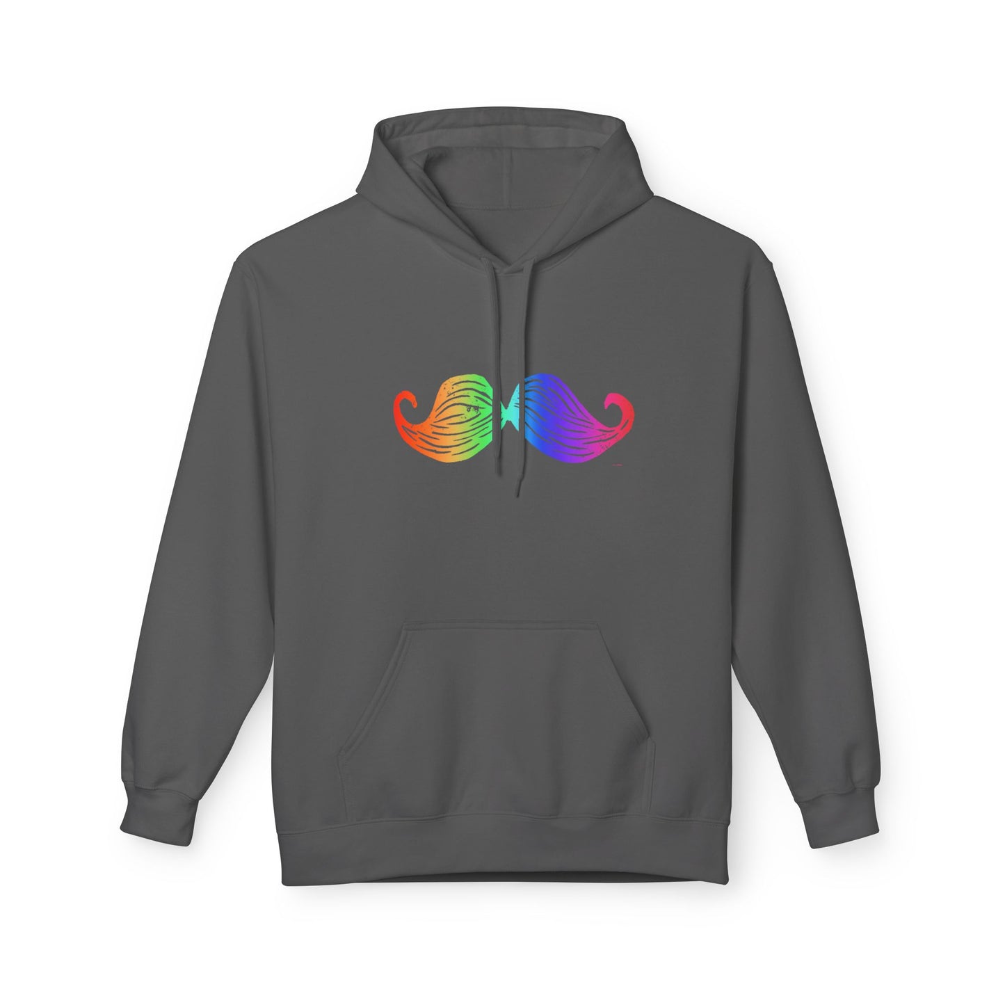 Rainbow Mustache Hoodie
