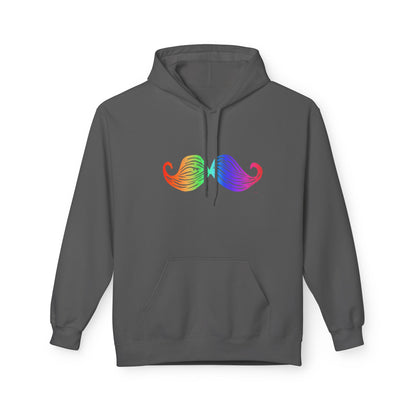 Rainbow Mustache Hoodie
