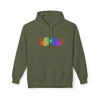 Rainbow Mustache Hoodie