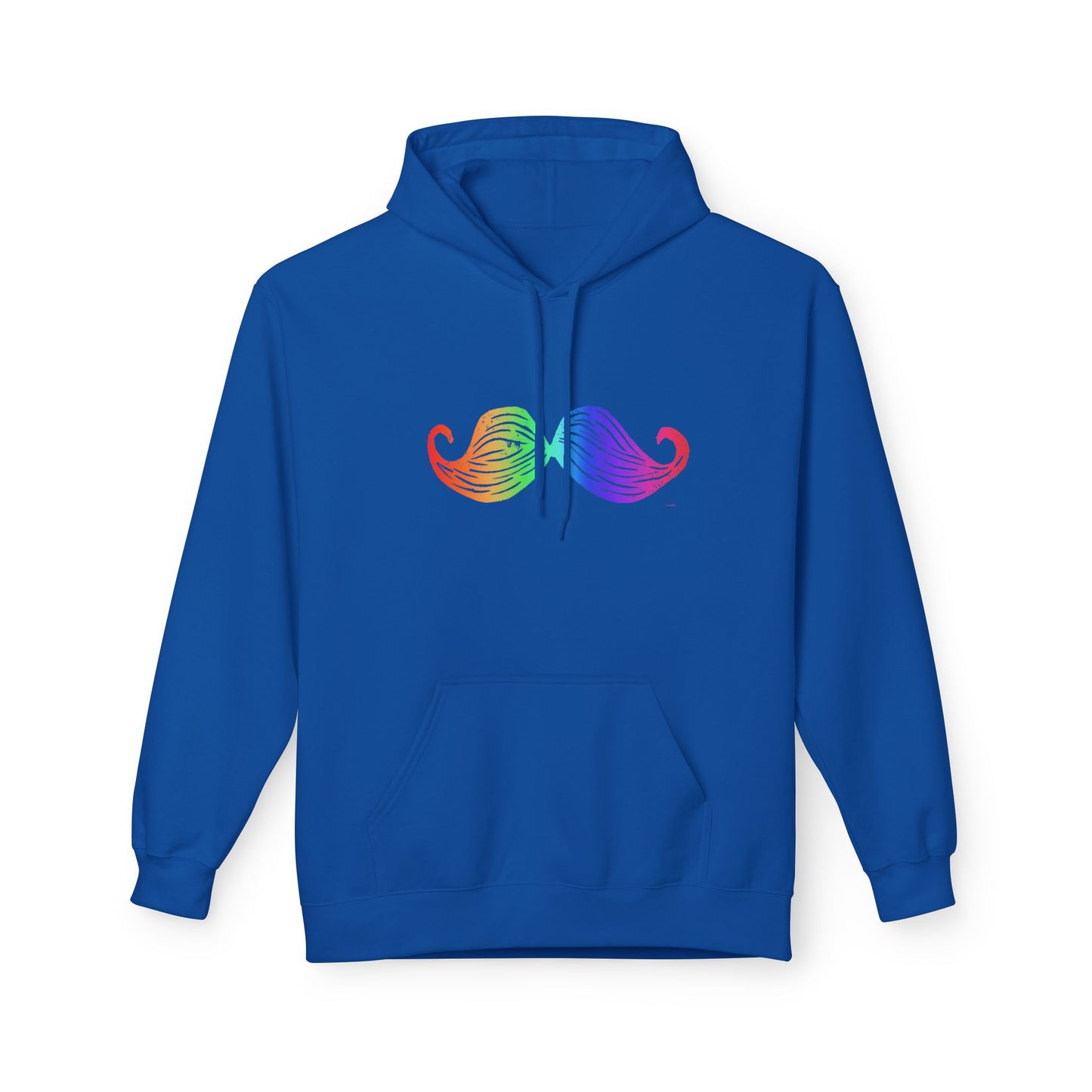 Rainbow Mustache Hoodie