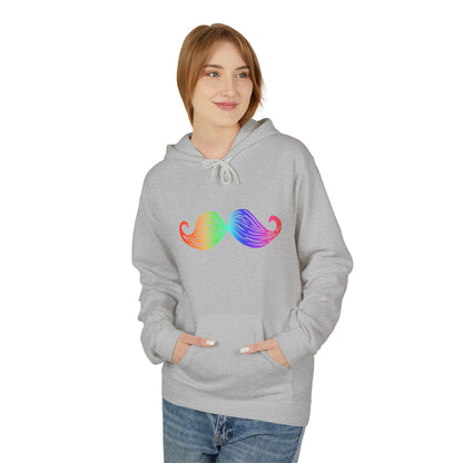 Rainbow Mustache Hoodie