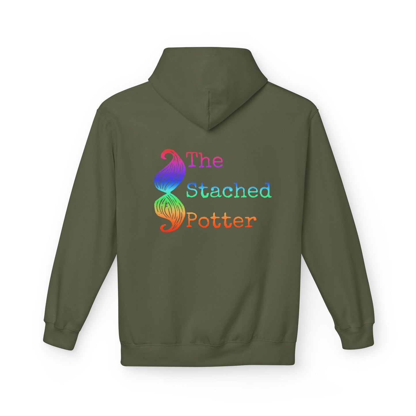 Rainbow Mustache Hoodie
