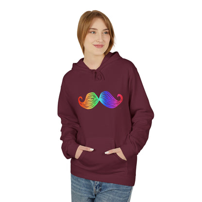 Rainbow Mustache Hoodie