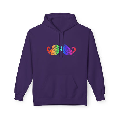 Rainbow Mustache Hoodie