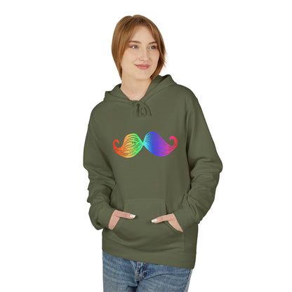 Rainbow Mustache Hoodie