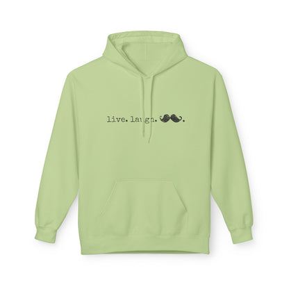Live. Laugh. Mustache. Hoodie