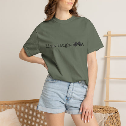 Live. Laugh. Mustache. T-Shirt