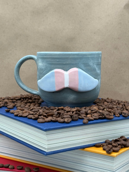 Trans Pride Mugstache