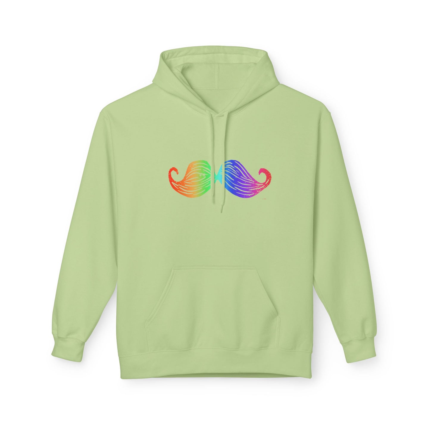 Rainbow Mustache Hoodie