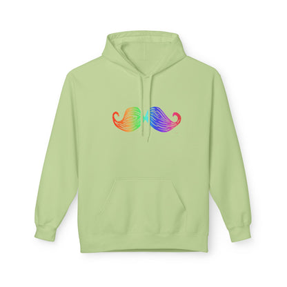 Rainbow Mustache Hoodie