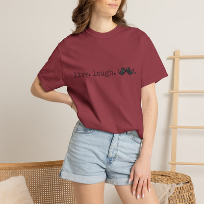 Live. Laugh. Mustache. T-Shirt