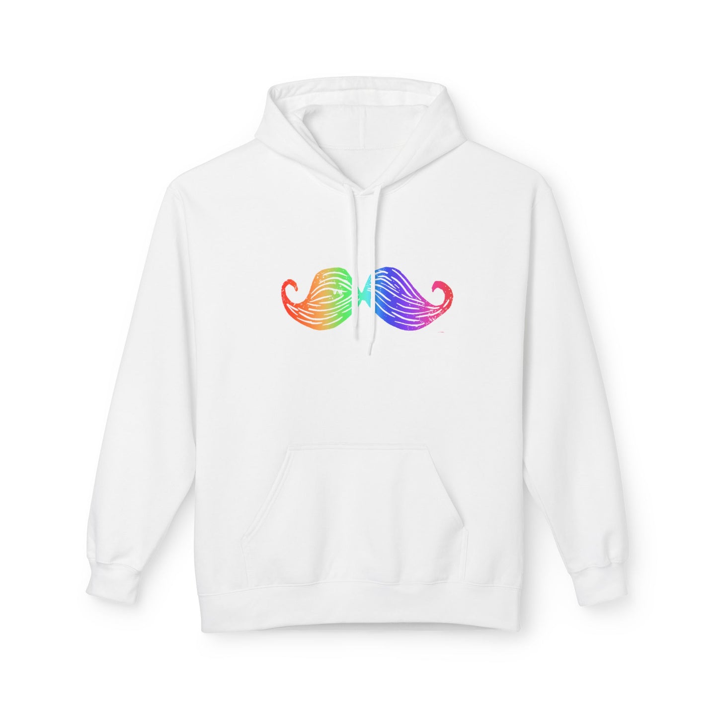 Rainbow Mustache Hoodie