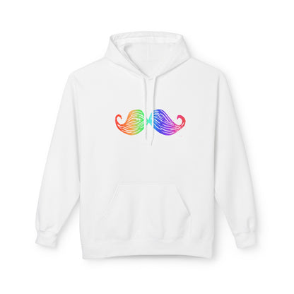 Rainbow Mustache Hoodie