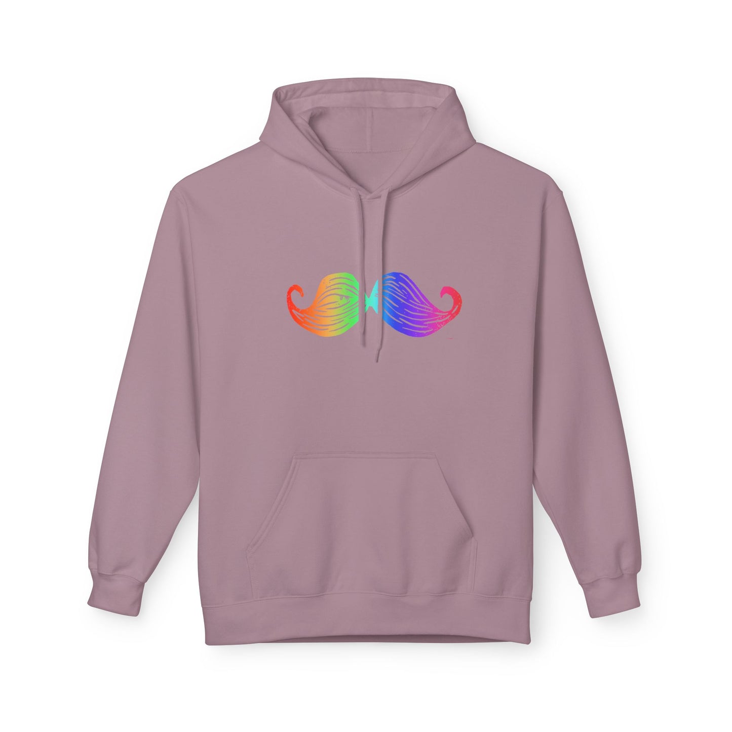 Rainbow Mustache Hoodie