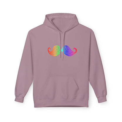 Rainbow Mustache Hoodie
