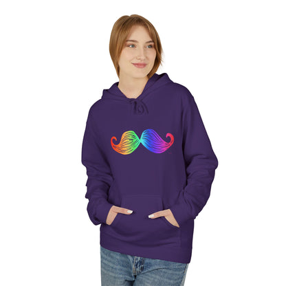 Rainbow Mustache Hoodie