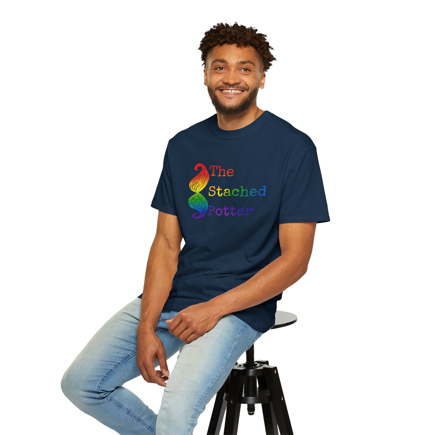The Stached Potter Rainbow Graphic T-Shirt