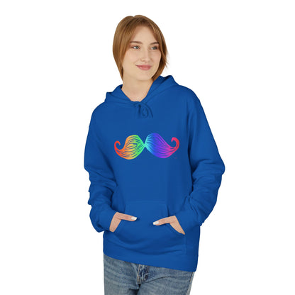 Rainbow Mustache Hoodie