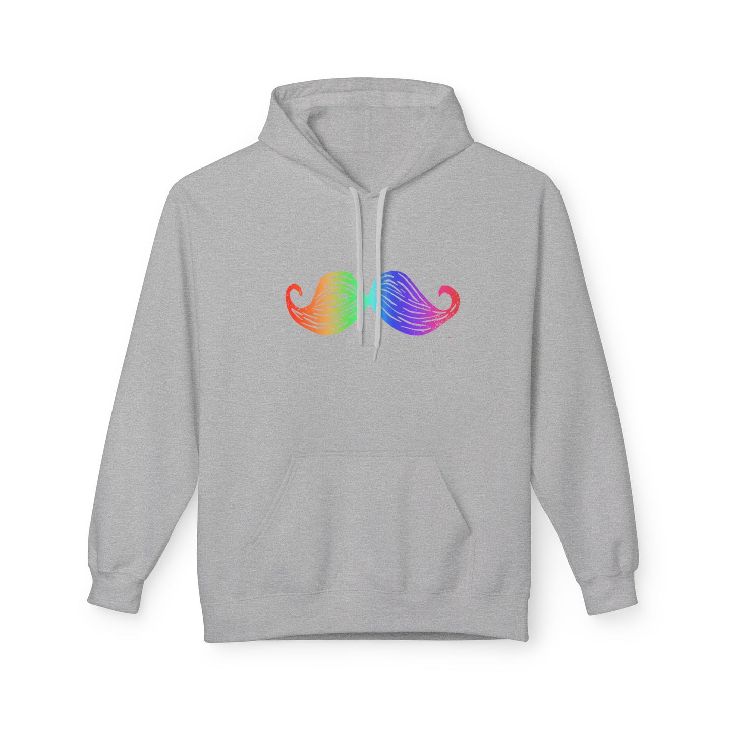 Rainbow Mustache Hoodie