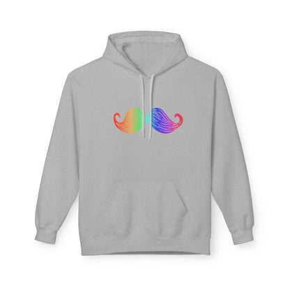 Rainbow Mustache Hoodie
