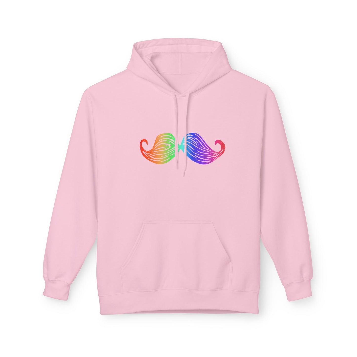 Rainbow Mustache Hoodie