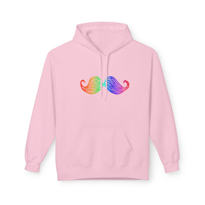 Rainbow Mustache Hoodie