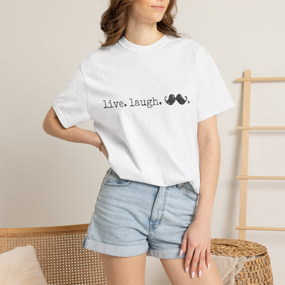 Live. Laugh. Mustache. T-Shirt