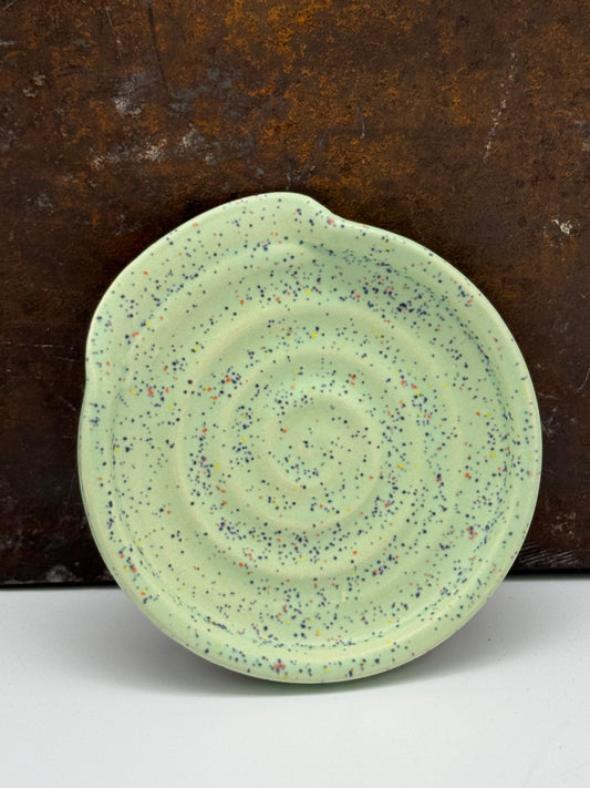 Mint Speck Spoon Rest