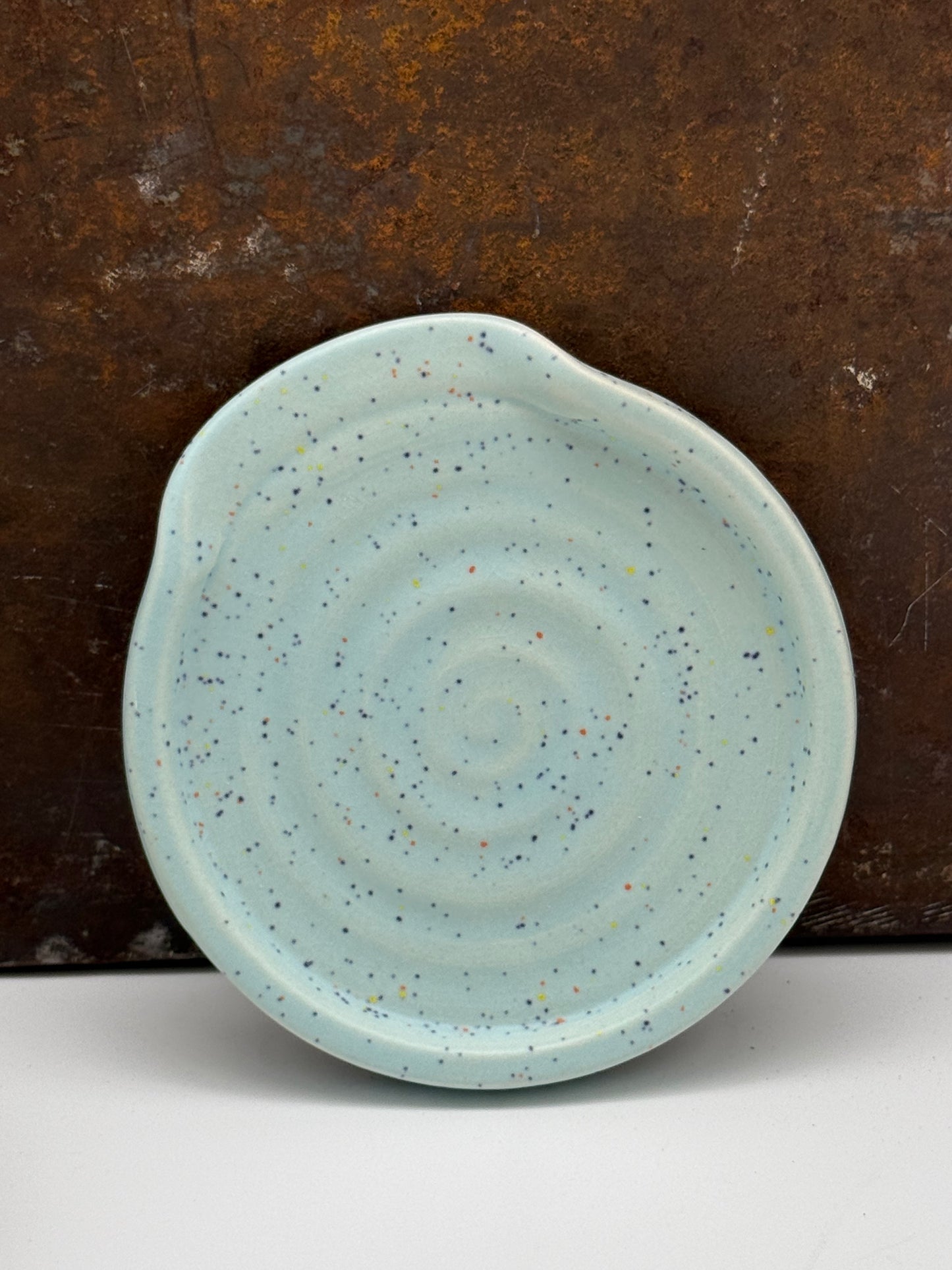Blue Speck Spoon Rest