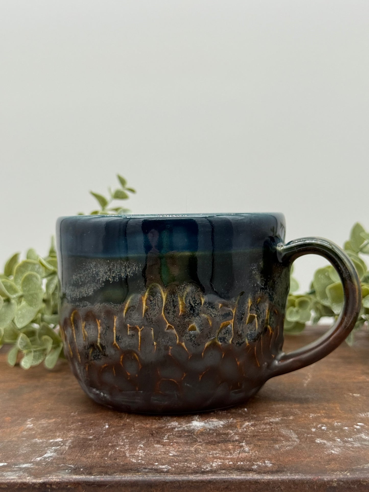Midnight blue Textured Mug