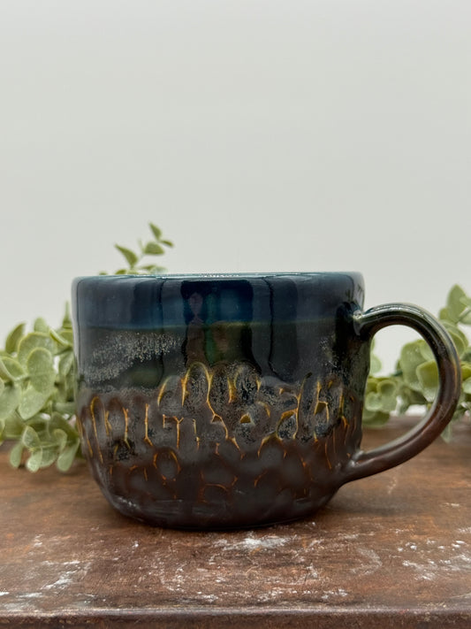 Midnight blue Textured Mug