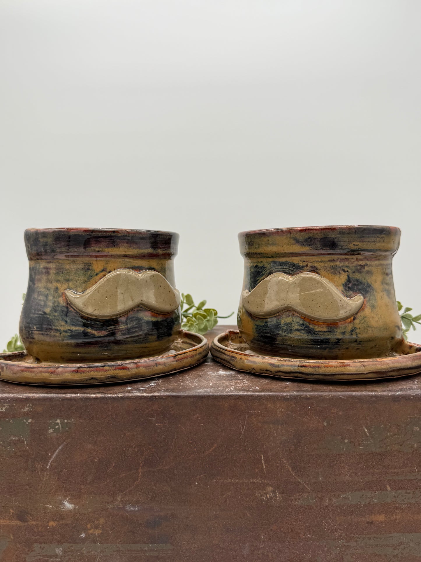 Stached Pot Book Ends